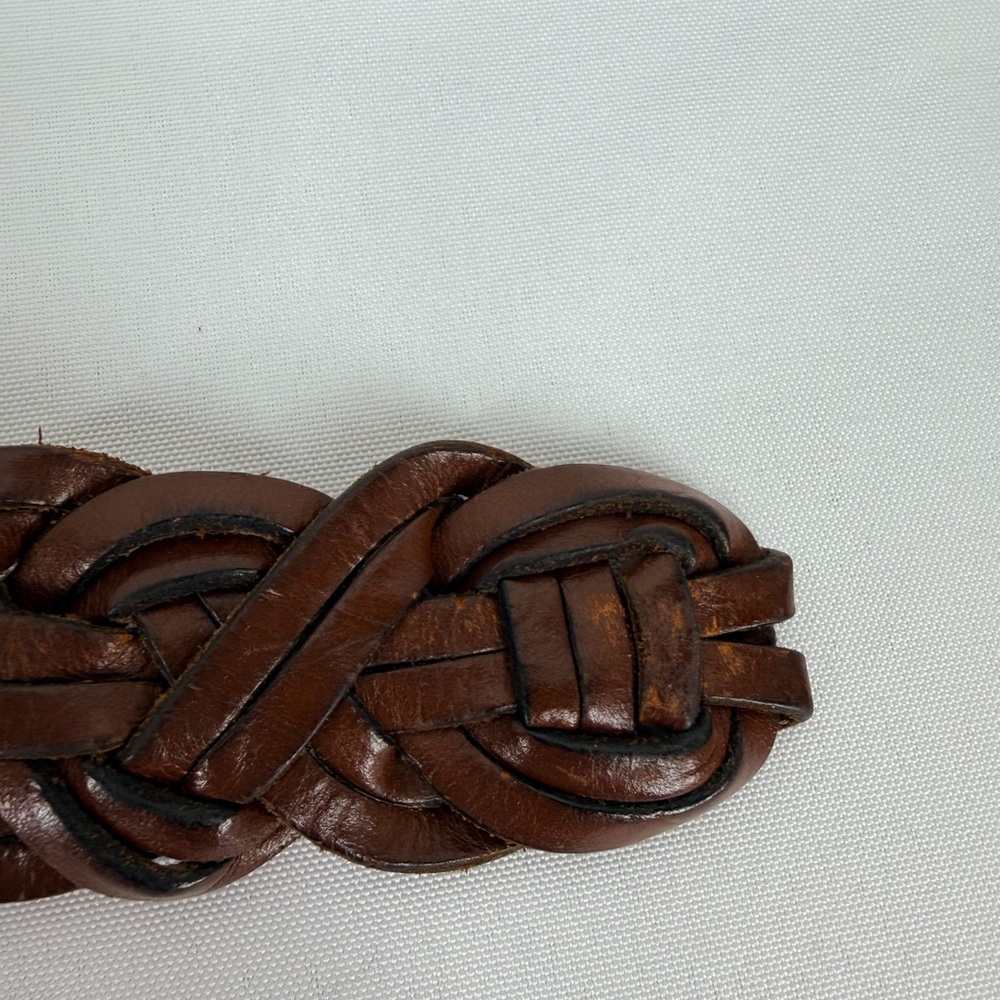 Vintage Coach Women’s Size Large Brown Braided Leather Belt - Picture 12 of 12